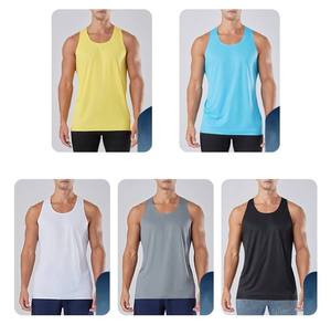 New Design Hot Selling Sports Leisure Breathable <b>Vest</b> Cotton Soft Stretch Blank Workout Basketball Gym Tank Top <b>Men</b> Fitness - Product Image 3