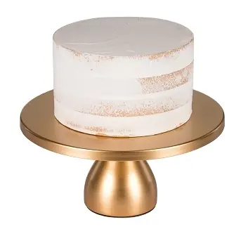 नई डिजाइन थोक प्लास्टिक दौर केक खड़े हो जाओ सोने शादी के लिए
