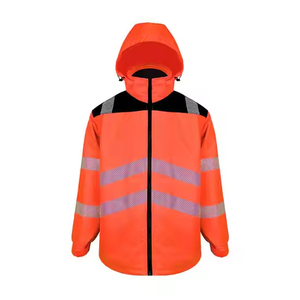 Chaqueta Industrial de Invierno para Hombre OEM ODM con Acolchado de Alta Visibilidad, Ropa de Trabajo de Alta Visibilidad para Seguridad Vial - Product Image 3