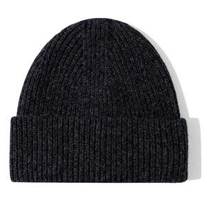 Customizable Black Autumn/Winter Dobby Knitted <b>Slouchy</b> Beach <b>Beanie</b> <b>Hat</b> Acrylic Common Fabric Unisex Adults Outdoor Sports - Product Image 2