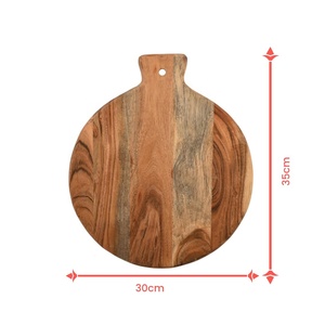 Tabla de Cortar Redonda de Madera de Haya Artizon Studio, Acabado Liso, 1.5 cm de Grosor, Apta para Lavavajillas, Modelo AS-WC749 - Product Image 4