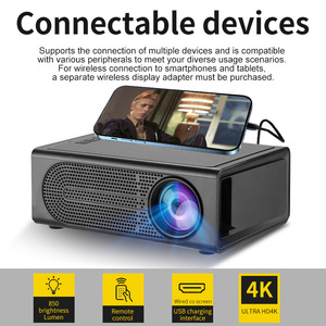 1080p home theater projector henvvei laser projector headlight black diamond projector screen - Product Image 2