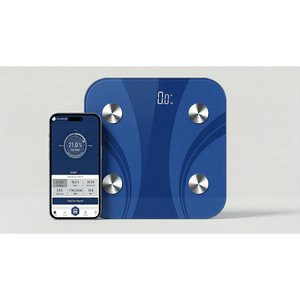 Smart Body Fat <b>Scale</b> Digital Glass Rectangle Bluetooth BMI App 150kg Maximum <b>Weight</b> Bathroom Use Modern Style - Product Image 2