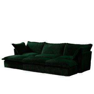 Divano Letto a 3 Posti in Corduroy per Soggiorno, Oversize con 3 Pouf, Rivestimento Sfoderabile, Arredamento Home Theater per Uso Domestico e Pernottamenti - Product Image 6