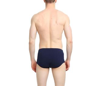 Sous-vêtements pour hommes, sous-vêtements super fins, sous-vêtements respirants, caleçons boxer pour hommes, bleu foncé, couleur unie - Product Image 5