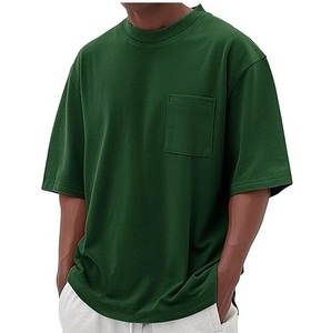 T-shirt à manches courtes pour homme, coupe classique, col rond, blanc, 100% coton, respirant, séchage rapide, streetwear décontracté, grande taille - Product Image 4