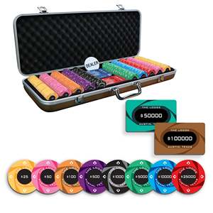 ชิปเซ็ตโป๊กเกอร์ลอดจ์-300/500ชิ้น, แผ่น10/20, เซรามิก, 40มม., 10กรัม - Product Image 1