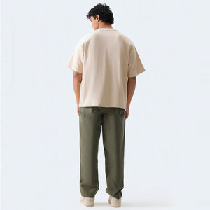 T-shirt décontracté en coton mélangé respirant et à séchage rapide, design personnalisé grande taille, mode estivale streetwear - Product Image 2