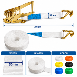 Ratchet Tie Down Strap 25mm 450kg Polyester High strength Straps for Truck Trailer Cargo Securement and Load Restraint - Product Image 4