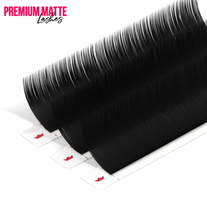 Charmlash Fournitures pour cils en gros Extensions de cils volume noir mat PBT coréen Courbure CC D Plateaux de cils russes Super Denses - Product Image 1
