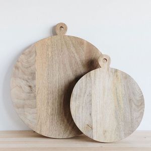 Tabla de cortar de madera natural hecha a mano, tabla de cortar duradera para cocina, para preparar alimentos, verduras, frutas, carne, queso - Product Image 5