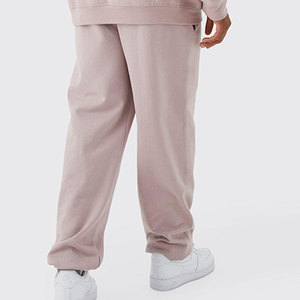 OEM Men's Autumn Tracksuit Set Sweatshirt & Pants 2PCS Eco-Friendly Breathable <b>Polyester</b>/Cotton Custom Logo Sportswear - Product Image 5
