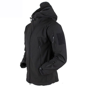 OEM Services <b>Men</b> Soft Shell Outdoor Sport <b>Jackets</b> <b>Canvas</b> Fabric with Stand Collar <b>for</b> Camping - Product Image 2