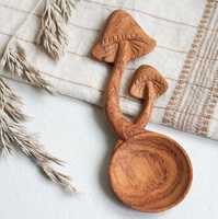 Cuillères en bois Doussie sculptées à la main, plusieurs styles, durables, pour café et thé, ustensiles en bois à long manche, compatibles lave-vaisselle, résistantes à la chaleur