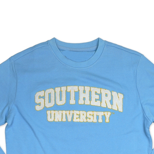 เสื้อสเวตเชิ้ตผู้ชายผ้าฝ้ายเนื้อหนัก 100% พิมพ์ลายโลโก้แบบนูน  คอวีถัก  บุผ้าชินเล่  สำหรับฤดูหนาว - Product Image 2