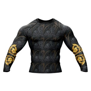 2026 Sublimation Printed Quick Dry Men Rash Guard in Custom Logo MMA Training Rash Guard NO GI Grappling Jiu Jitsu BJJ Rashguard - Product Image 1