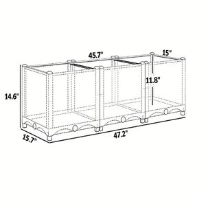 Fioriera Rialzata Marrone per Giardino e Vaso da Esterno - Pratica Cassetta per Piante e Fiori - Product Image 6