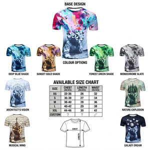 Camiseta con estampado gráfico geométrico abstracto único |   Camiseta Sublimada con Estampado de Pareja para Ropa Urbana y de Moda - Product Image 5