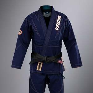 Kimono de BJJ brodé sur mesure fabriqué au Pakistan, tissu 460g, bleu et options multi-positions, unisexe adulte, arts martiaux 2026 - Product Image 1