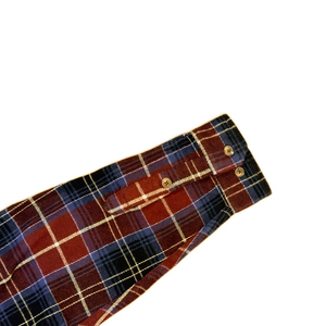 OEM Wholesale Fashion Plaid Overshirt Long Sleeve Single Breast Turn Down Collar American Size Checked Shirt Bulk <b>Flannel</b> <b>Jacket</b> - Product Image 4