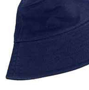 Unisex <b>Navy</b> Blue Bucket <b>Hat</b> Solid Color Cotton Linen Casual Spring Summer Wear Adults - Product Image 2