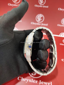 นาฬิกาควอตซ์สไตล์ฮิปฮอปแบบเต็มประดับเพชรเพชรสำหรับงานปาร์ตี้ - Product Image 4