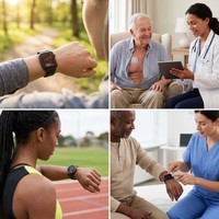 Montre connectée médicale ultra-fine avec base en aluminium, moniteur de fréquence cardiaque ECG, PCB PPG SpO2, suivi de santé, surface ENIG