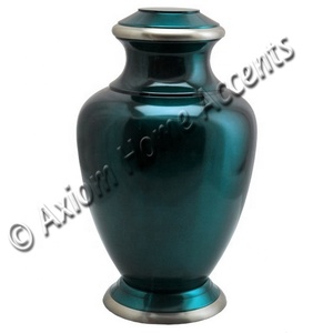 Urna de latón artesanal con grabados personalizados y un acabado brillante para honrar recuerdos preciados por Axiom Home Accents - Product Image 6