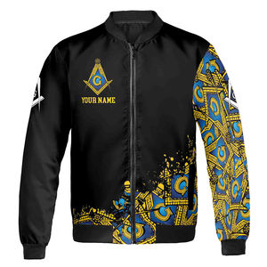 Chaqueta Masónica Personalizada Blue Lodge Master Mason, Chaqueta Bomber, Tallas S-5XL, Alta Calidad, Hecha a Medida, Manga Larga, Sublimada, 2026 - Product Image 1