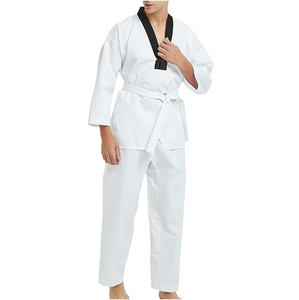 Trajes de Karate Personalizados con Logotipo para Hombre, Uniformes de Artes Marciales de Poliéster y Algodón, Uniformes de MMA de Algodón Liso - Product Image 5