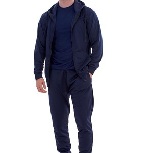 Mens <b>Plain</b> <b>Tracksuit</b> Zipper Polyester Cotton Blend Joggers Personalized Logo Embroidery <b>Plain</b> Color Best Quality Custom Color - Product Image 1