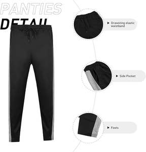 Survêtements décontractés pour hommes, ensemble 2 pièces avec veste et pantalon à fermeture éclair intégrale - Product Image 4