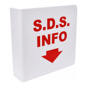 Panneau d'information Brady SDS - Panneau d'avertissement mural durable pour les laboratoires et les sites industriels - Product Image 1