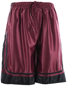 Shorts de basketball pour hommes, coupe athlétique, logo d'équipe personnalisable, taille haute, séchage rapide, 100% polyester, shorts de sport pour l'entraînement - Product Image 2