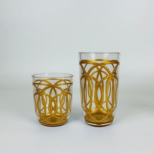 Verre à eau ou highball en plastique acrylique avec accents en spirale de couleur personnalisée - Product Image 5