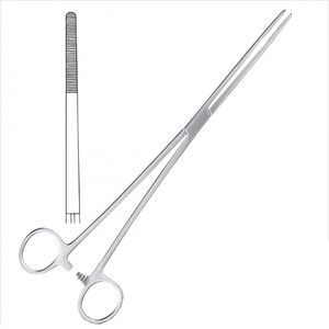 Pinzas Hemostáticas Bozeman Manuales de Alta Calidad de 26 cm para Uso Quirúrgico, Diseño de Sujeción Recta en Acero Inoxidable Alemán - Product Image 2