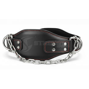 เข็มขัดยกน้ำหนักแบบมืออาชีพ ดีไซน์หนัง พร้อมโซ่ สำหรับออกกำลังกายในยิม เข็มขัดยกน้ำหนัก - Product Image 4