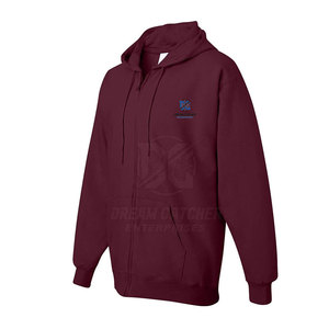 High Quality <b>Men's</b> Solid Winter Zipper Hoodies 100% Cotton Eco-Friendly Breathable Low MOQ - Product Image 3