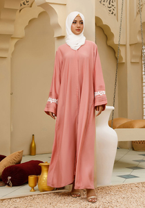 Abaya Rosa 2026 al por Mayor, Tallas Grandes, Diseño Personalizado, Abaya para Mujer a Bajo Precio, Abaya para Mujer de Dubái, Hecha en Pakistán - Product Image 5