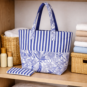 Flower Printed Durable Jute Beach Tote <b>Bag</b> with Rope Handles | Customizable <b>Fabric</b> Eco-Friendly Carry <b>Bag</b> - Product Image 5