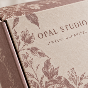Caja de Embalaje de Cartón Corrugado Impresa Personalizada para Organizador de Joyas OPAL - Product Image 3