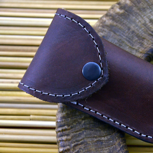 Cuchillo de Camping de Acero Inoxidable con Punta Caída, Mango de Madera y Perilla para el Pulgar, OEM Disponible - Product Image 5