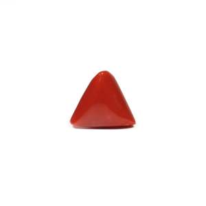 Natural Red Coral Loose Gemstone 6.1 Carat 4x6mm for Fine Jewelry - Product Image 1