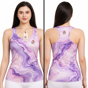Camisetas de Yoga para Mujer con Logotipo Personalizado, Fabricadas a Precio Razonable, Camisetas Deportivas Sublimadas de Color Sólido a Bajo Costo - Product Image 6