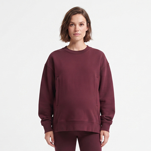 Sudadera de Maternidad para Mujer, Sudadera de Lactancia, 100% Algodón, Sudadera de Embarazo para Mujer - Product Image 2