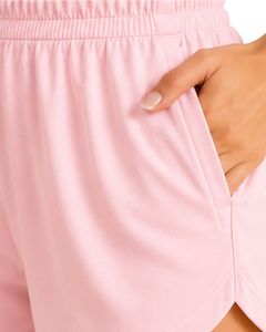 Women Baby Pink Sleeveless Tank Top And Shorts <b>Set</b> Cotton Spandex Casual Summer Lounge Wear Two Piece Outfit Fitness Yoga OEM - Product Image 5
