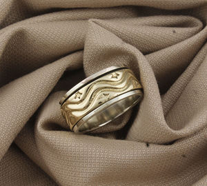 แหวนเงินแท้ 925 ลายดาวคลาสสิก แหวนเงินมินิมอลลิสต์ลายมิลเกรน แหวนแต่งงานสำหรับผู้หญิง ขายส่ง - Product Image 2