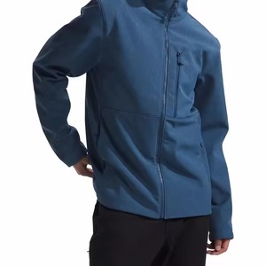 Outdoor Waterproof Windproof <b>Fleece</b> <b>Lined</b> Zipper Front Softshell <b>Jacket</b> Lightweight Breathable Casual Daily Wear OEM Service for - Product Image 5