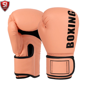 Gants de boxe SUMROOS SI en cuir noir et or avec sangle de poignet réglable, durables, protecteurs, confortables, équipement d'entraînement, design à lacets - Product Image 6