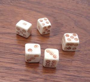 Vintage Bone <b>Dice</b> Custom Engraved Game <b>Dice</b> Collection - Product Image 2